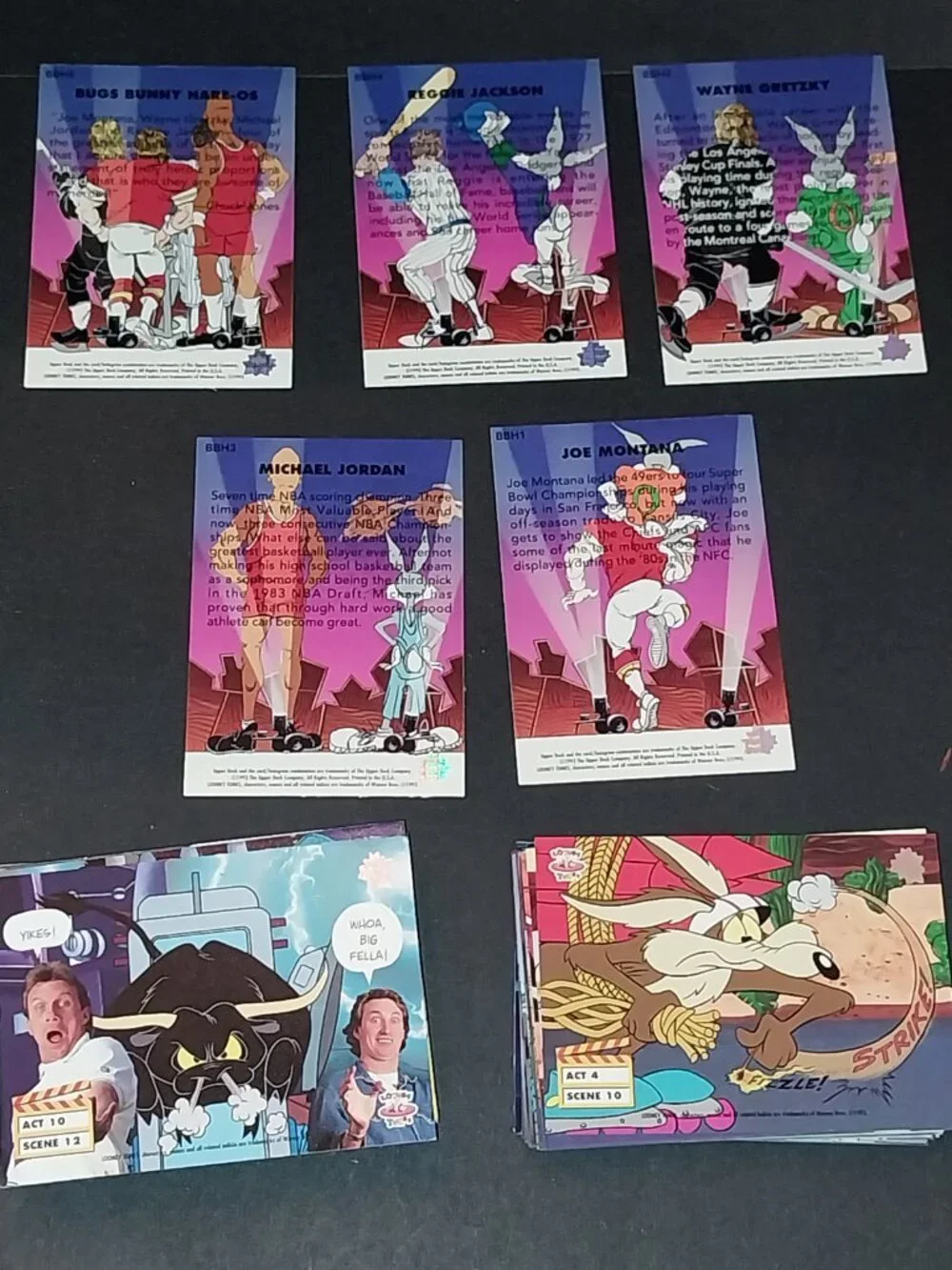 1993 Upper Deck Looney Tunes 90 Card Set & BBH1-5